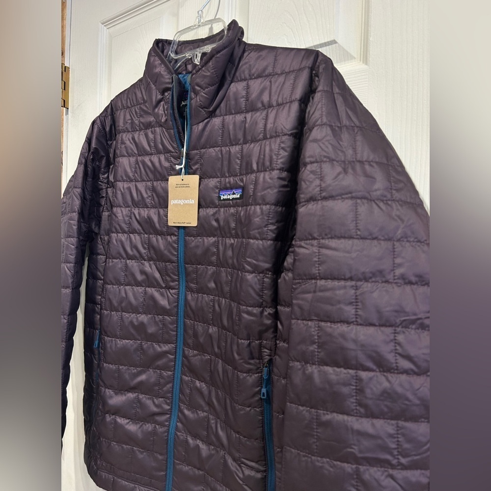 Patagonia Men’s S Small Nano Puff Jacket Purple Obsidian Plum NWT Puffer - Picture 2 of 8